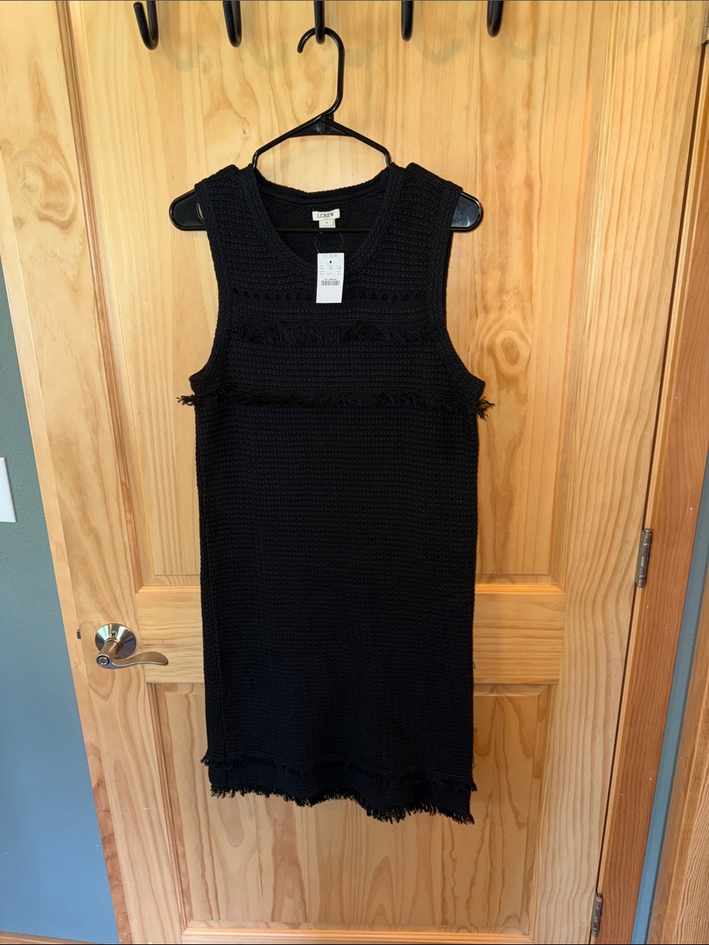 J Crew Black Sleeveless Knit Dress